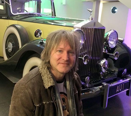 Contact Me David pictured here with a famous classic car